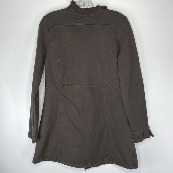 Neon Buddha Brown Big Button Stretch Jacket Size Small - Picture 4 of 8